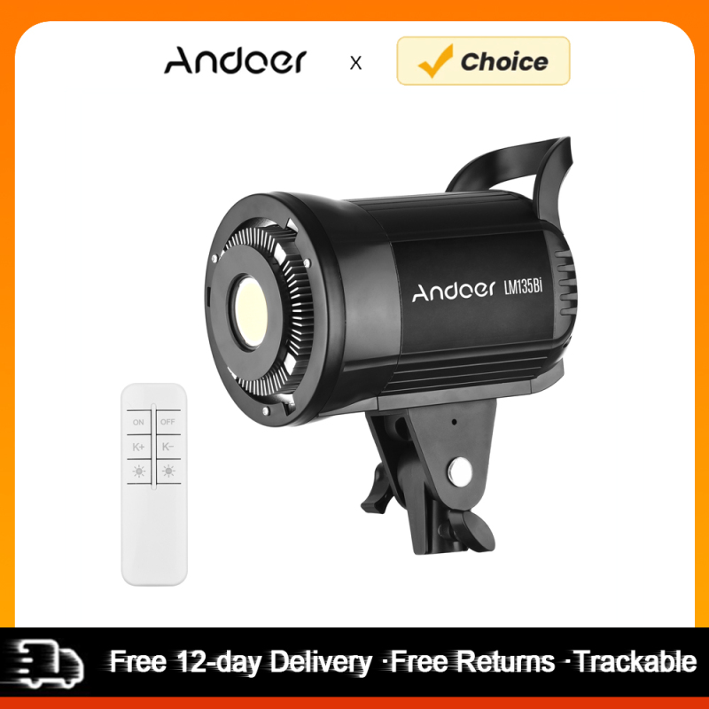 Photography Lighting System - Andoer LM135Bi przenośne światło wypełniające LED