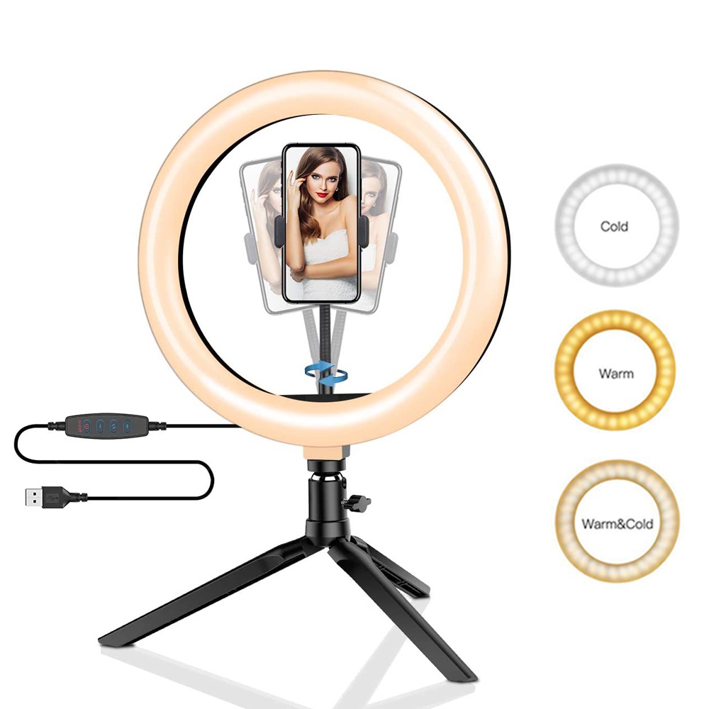 Macro Photography Lighting Kit - 26cm 10-calowy pierścień LED do selfie