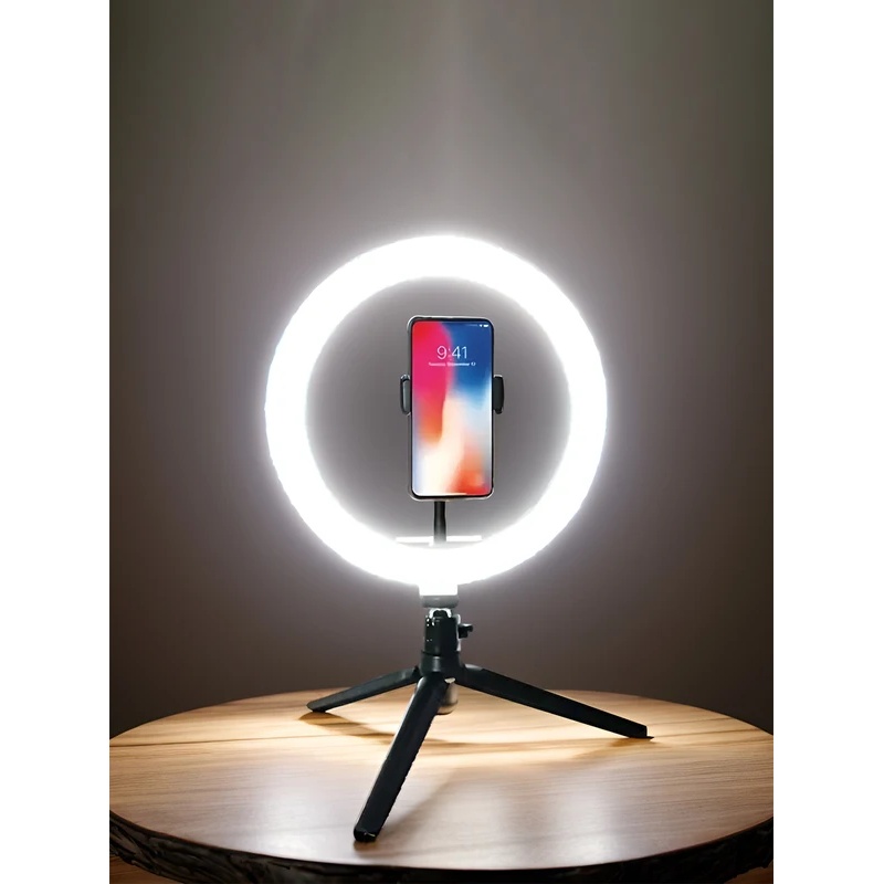 Photography And Videography Lighting - Desiontal 26cm Ring Light z Statywem,