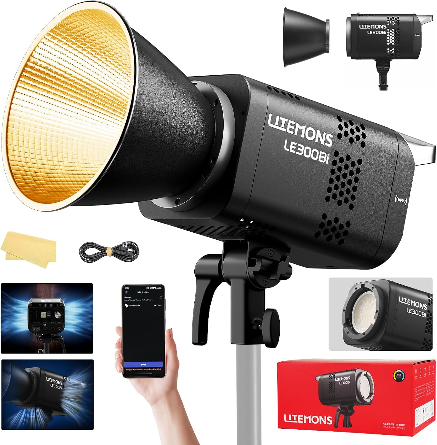 Video Light Panel Led - Zestaw oświetlenia wideo LED RGB, 3