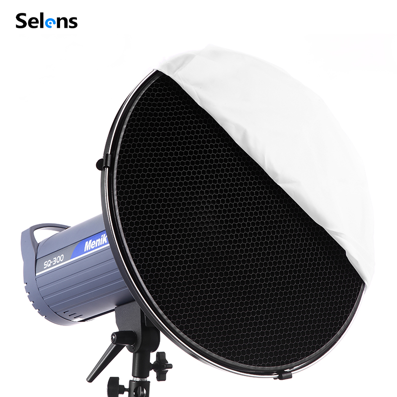 Photography Lighting Beauty Dish - Reflektor wewnętrzny Selens 55cm srebrno-biały Beauty