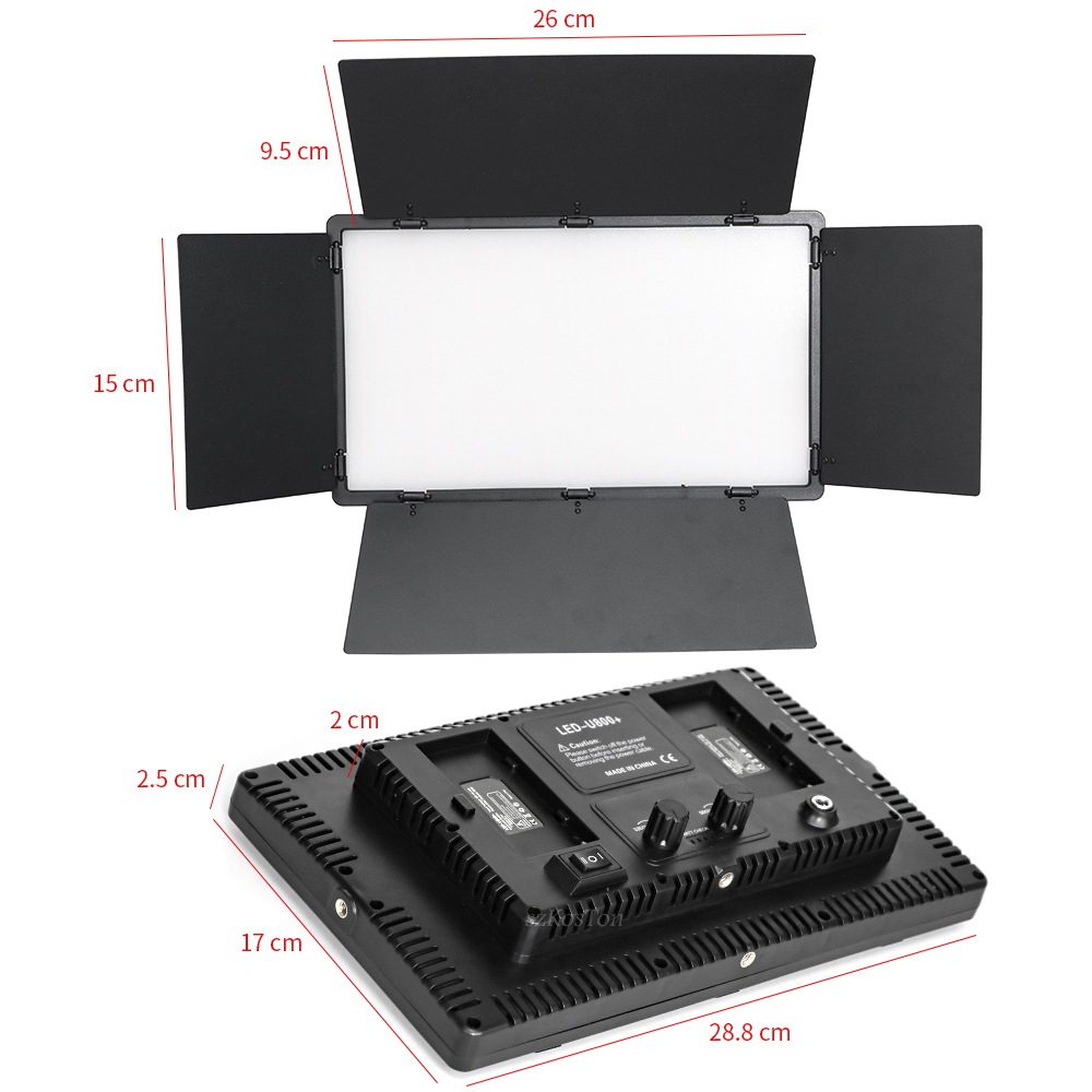 U800 LED Photo Studio Light dl – Video Light Panel Led recenzja i cena