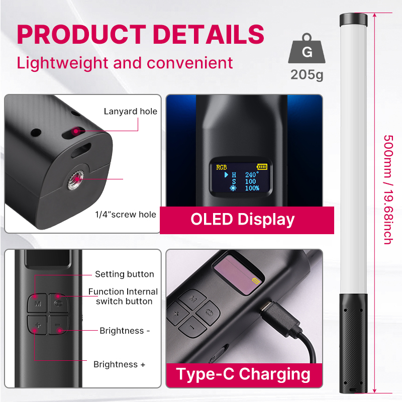 Ulanzi VL119 Ręczna kolorowa l – Photography Lighting System recenzja i cena