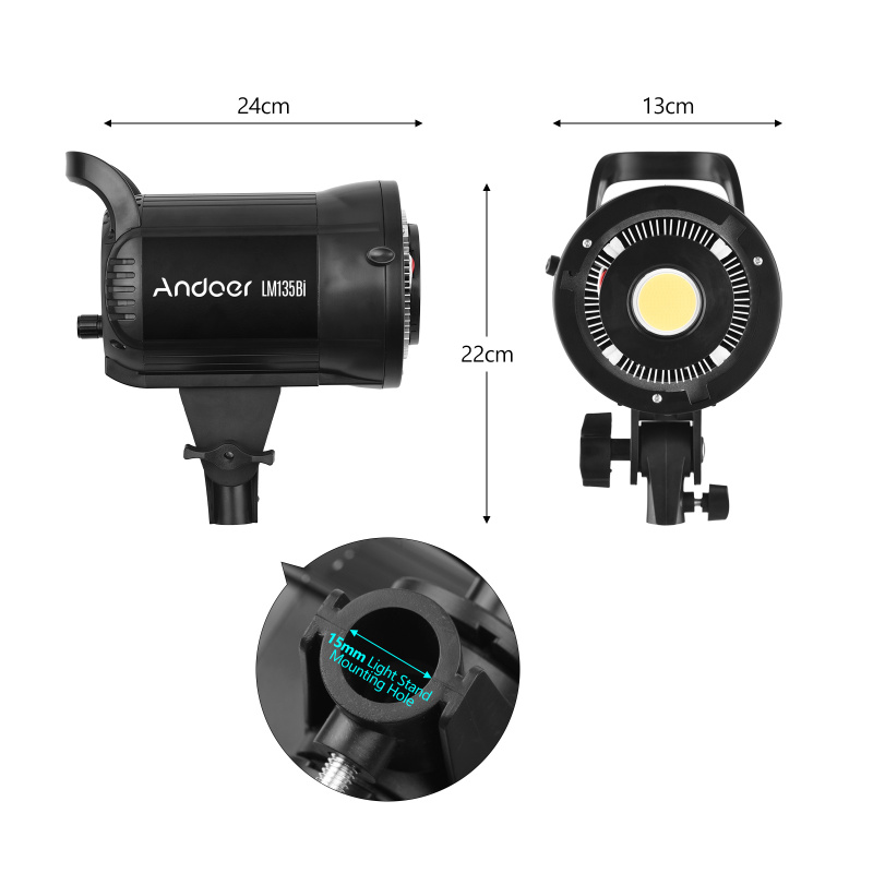 Andoer LM135Bi przenośne świat – Photography Lighting System recenzja i cena
