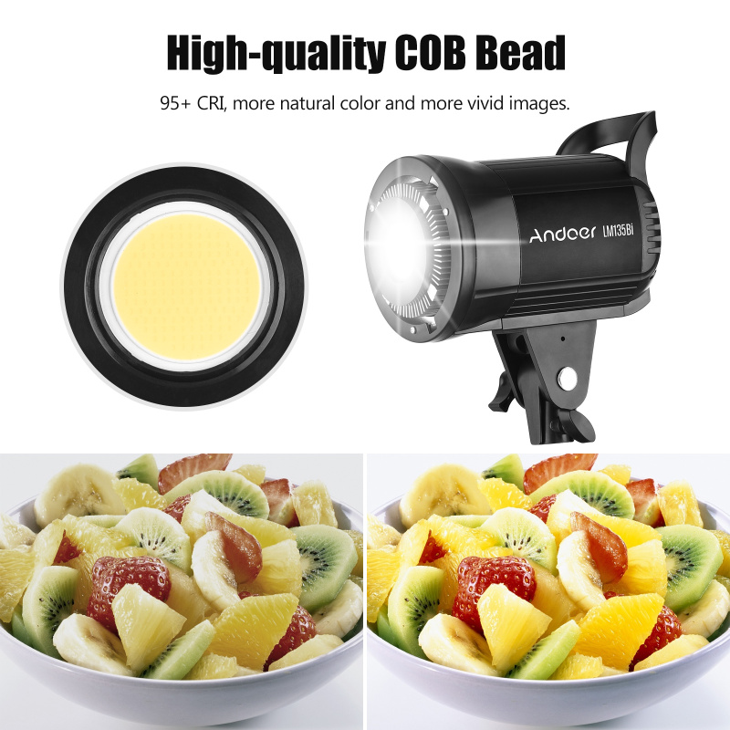 Andoer LM135Bi przenośne świat – Photography Lighting System recenzja i cena