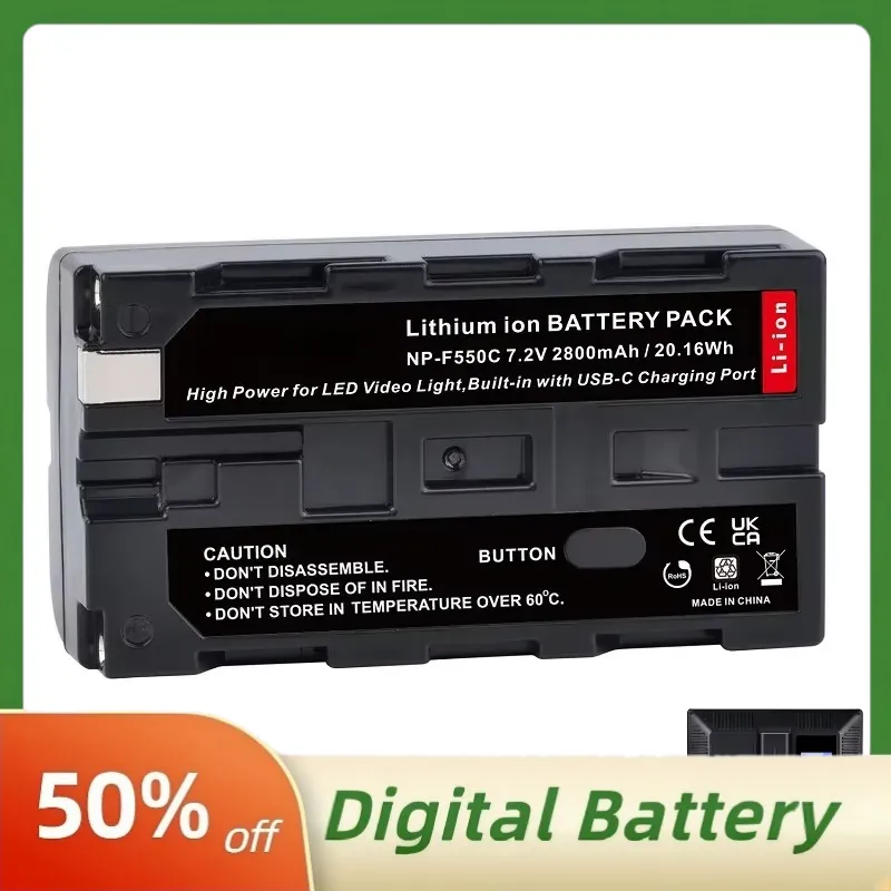 NP-F550C NP-F550 F570 Bateria  – Video Light Panel Led recenzja i cena