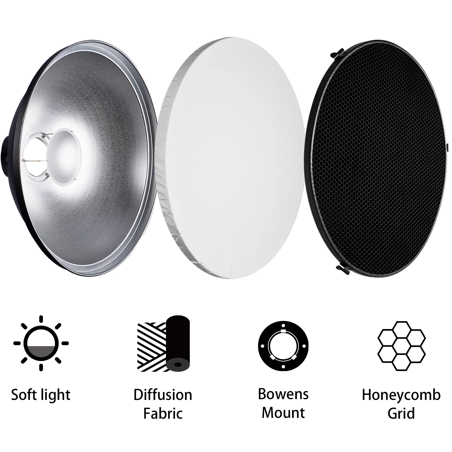 Reflektor wewnętrzny Selens 55 – Photography Lighting Beauty Dish recenzja i cena