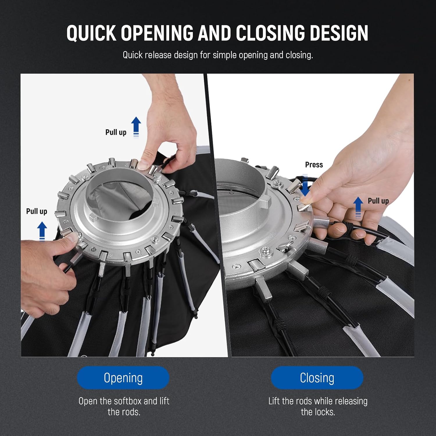 Softbox paraboliczny z mocowan – Photography Lighting System recenzja i cena