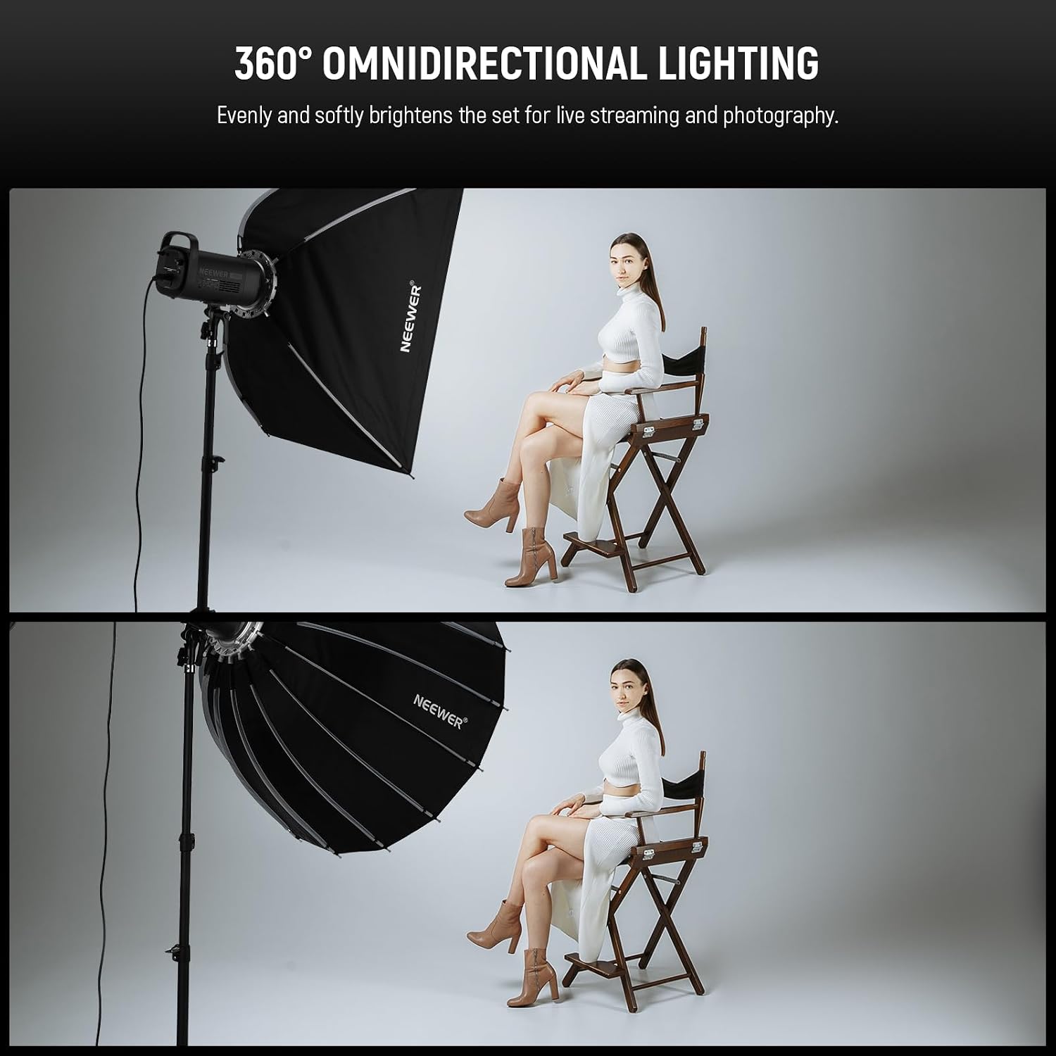 Softbox paraboliczny z mocowan – Photography Lighting System recenzja i cena